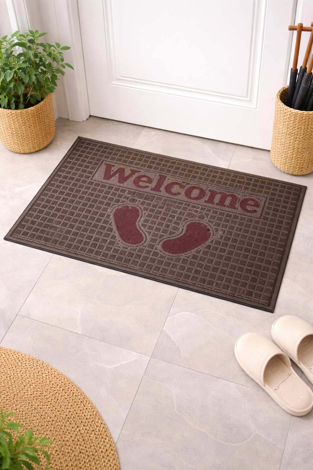 Outdoor Indoor Antislip Door Mat (SA2510-128) Door Mats Apricot