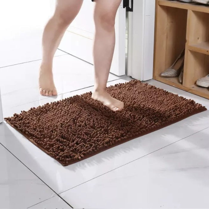Microfiber anti Slip Bath Mat-Coffee Bath Mats Apricot