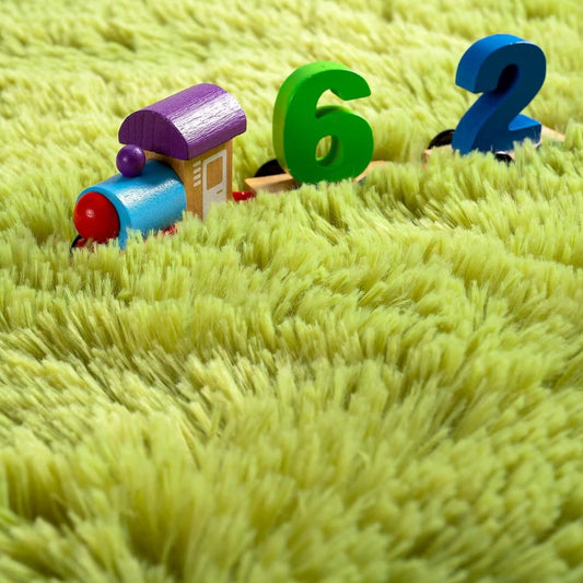 Anti-Slip Soft Fluffy Door Mat-Green Door Mats Apricot