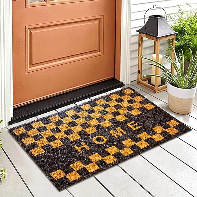 Anti-Slip Door Mat-(5841)Chess Home(SA2553-3) Door Mats Apricot   