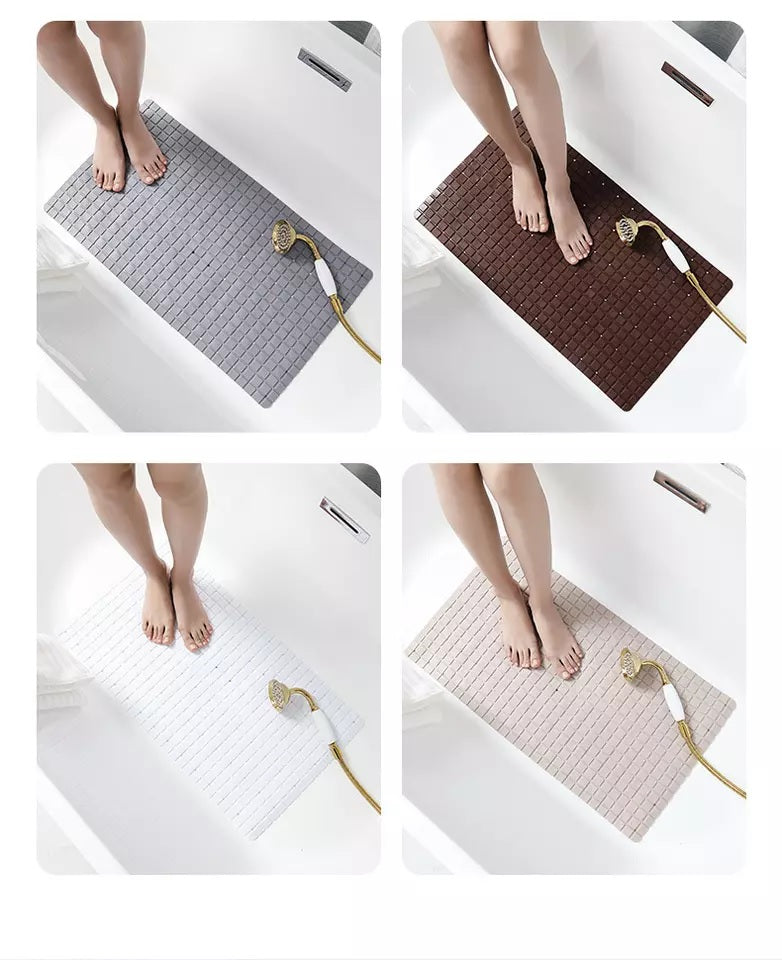 Anti Slip PVC Bathroom Mat-Burgudy Bath Mats Apricot