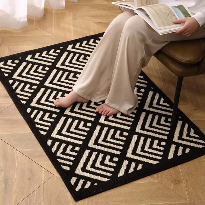 Anti-Slip Door Mat (SA2510-117)Black Door Mats Apricot