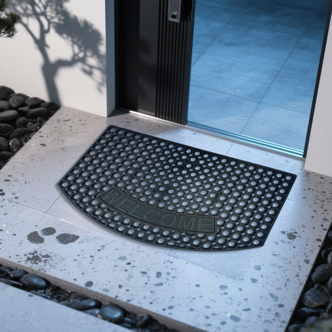 Outdoor Indoor Antislip Door Mat (SA2510-133)Blue Door Mats Apricot